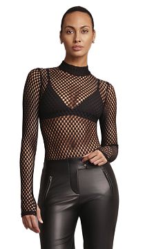 Боди Heroine Sport Mesh Bodysuit Black
