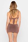 Юбка Beach Bunny Casey Mini Skirt - Brown Glitter - MixBikini