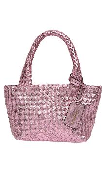 Сумка Carmen Sol Elba Metallic Small Tote Pink