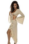 Топ Luli Fama Bell Sleeve Crop Top - MixBikini