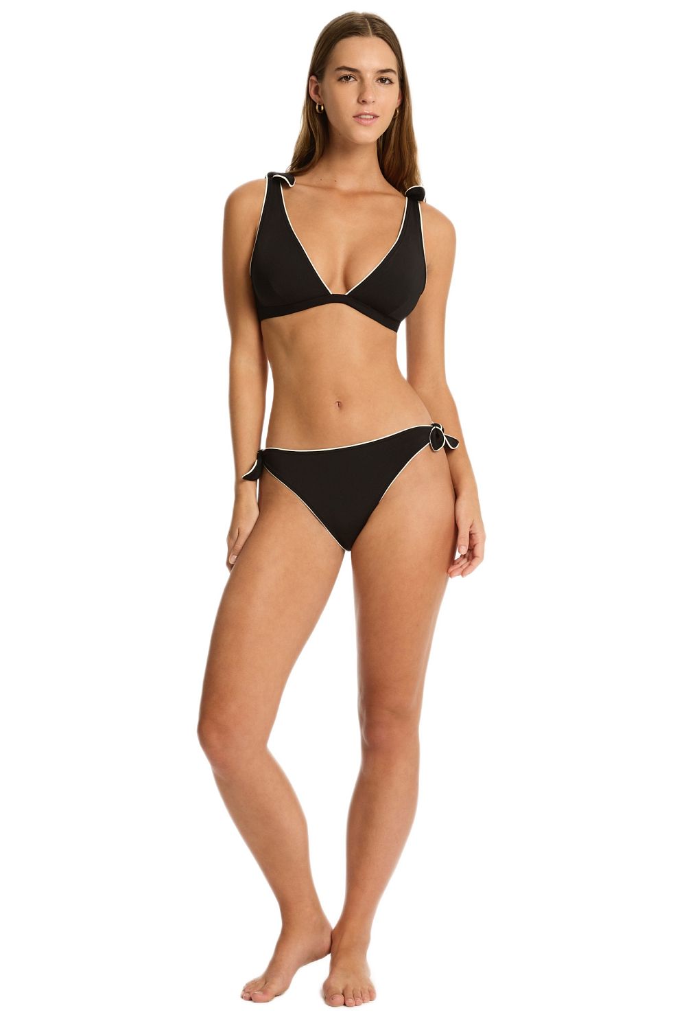 Купальник Sea Level Babylon Bow Tie Plunge Top & Babylon Bow Tie Pant - MixBikini