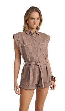 Комбинезон One Teaspoon Bandit Aviator Mini Denim Jumpsuit