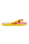 Сланцы Jewel Flip Flop With Yellow lion Print Emanuela Biffoli - MixBikini
