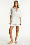 Костюм пляжный Sea Level Resort Linen Aloha Shirt White - MixBikini