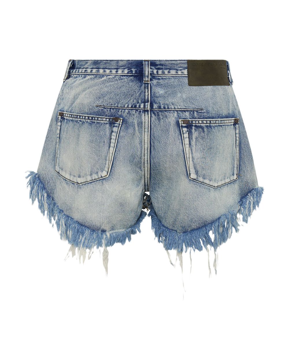 Шорты One Teaspoon Le Wolves Mid Waist Mid Length Denim Shorts - MixBikini