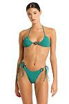 Купальник Bond-Eye Ring Ingrid Tri Teal Lurex & Ring Serenity Brief Teal Lurex - MixBikini