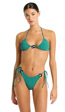 Купальник Bond-Eye Ring Ingrid Tri Teal Lurex & Ring Serenity Brief Teal Lurex
