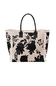 Сумка с принтом Emanuela Biffoli Shopper Canvas Plms and Flower shadows