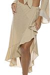 Юбка Luli Fama Ruffle High Lo Slit Skirt - MixBikini