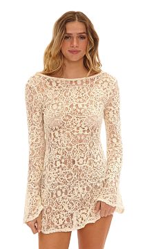 Платье Beach Bunny Dream Catcher Mini Dress- Ivory