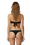Купальник Beach Bunny Evie Bandeau Top & Skimpy Bottom Black - MixBikini
