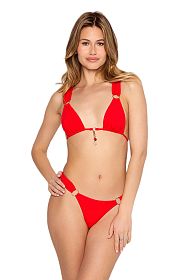 Плавки Beach Bunny Leopard Love Tango Bottom - Red