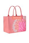 Сумка с принтом Emanuela Biffoli Bag Tote Canvas Byron Bay Peony Corals - MixBikini