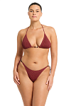 Купальник Bond-Eye Beaded Ingrid Tri Carmine Recycled & Beaded Tie Side Vista Brief Carmine - MixBikini