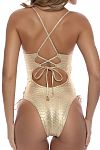 Купальник слитный Luli Fama Medusa Square Neck Gold - MixBikini