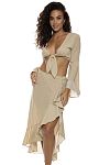 Топ Luli Fama Bell Sleeve Crop Top - MixBikini