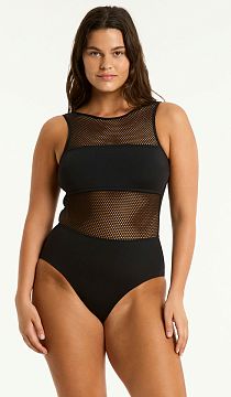 Купальник Sea Level Drift High Neck One Piece Black