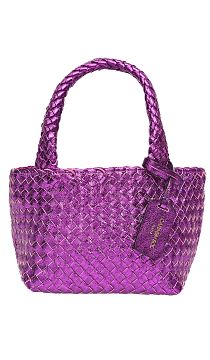 Сумка Carmen Sol Elba Metallic Small Tote Purple