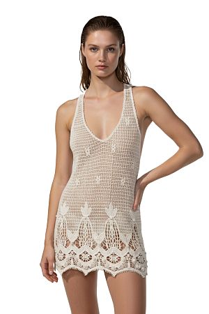 Платье Beach Bunny Aspen Mini Dress - Ivory - MixBikini Платье Beach Bunny Aspen Mini Dress - Ivory - MixBikini