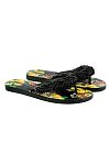 Сланцы Jewel Flip Flop Lemon Print Black Beads Emanuela Biffoli - MixBikini