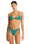 Купальник Bond-Eye Ring Ingrid Tri Teal Lurex & Ring Serenity Brief Teal Lurex - MixBikini