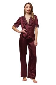 Комплект шелковый Vivis Dark Plum