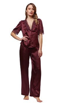 Комплект шелковый Vivis Dark Plum