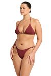 Купальник Bond-Eye Beaded Ingrid Tri Carmine Recycled & Beaded Tie Side Vista Brief Carmine - MixBikini