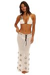 Юбка Beach Bunny Cyrus Maxi Skirt White - MixBikini