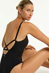 Купальник Sea Level Drift Panelled High Neck One Piece Black - MixBikini