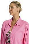 Рубашка Sea Level Breeze Linen Beach Shirt pink - MixBikini