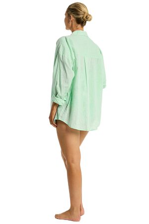 Рубашка Sea Level Breeze Linen Beach Shirt Sea - MixBikini