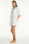 Костюм пляжный Sea Level Resort Linen Aloha Shirt White - MixBikini