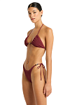 Купальник Bond-Eye Beaded Ingrid Tri Carmine Recycled & Beaded Tie Side Vista Brief Carmine - MixBikini