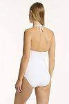 Купальник Sea Level Drift Longline Halter One Piece White - MixBikini