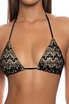 Купальник Luli Fama Braided Seamless Triangle Top & Wavey Tie Side Brazilian Bottom Black - MixBikini