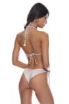 Плавки Luli Fama Luminous Seamless Brazilian Tie Side Bottom Gold - MixBikini