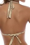 Лиф Luli Fama Medusa Triangle Halter Top Gold - MixBikini