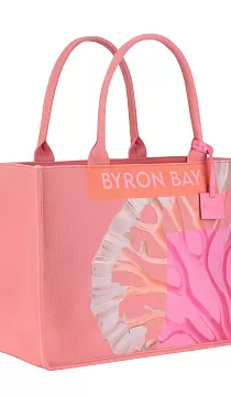 Сумка с принтом Emanuela Biffoli Bag Tote Canvas Byron Bay Peony Corals
