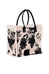 Сумка с принтом Emanuela Biffoli Shopper Canvas Plms and Flower shadows - MixBikini