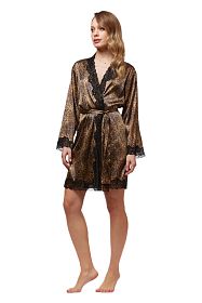 Халат–кимоно с кружевом Vivis Animalier