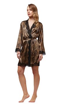 Халат–кимоно с кружевом Vivis Animalier