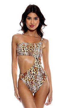 Купальник Luli Fama Mamacita One Shoulder Bodysuit