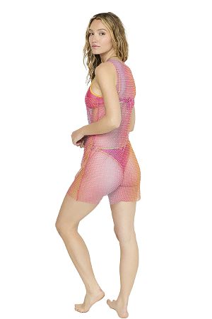 Платье - сетка Beach Bunny Payton Mini Dusk Sky - MixBikini