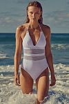Купальник Sea Level Drift Longline Halter One Piece White - MixBikini