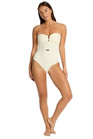 Купальник Sea Level Nautique V Bar Bandeau One Piece