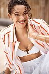 Рубашка Sea Level Corfu Stripe Shirt Flame - MixBikini