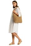 Сумка пляжная Sea Level Crochet Slouch Beach Bag Beige - MixBikini