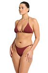 Купальник Bond-Eye Beaded Ingrid Tri Carmine Recycled & Beaded Tie Side Vista Brief Carmine - MixBikini