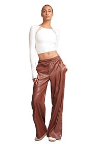 Брюки Heroine Sport Cara Leather Pants Mocha